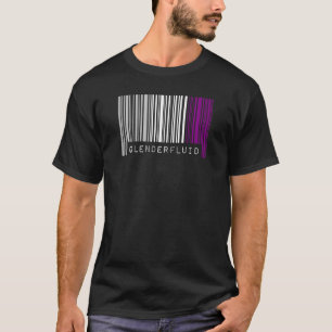 Aseksuele Barcode Pride Gendervloeibaar Cute Ace A T-shirt