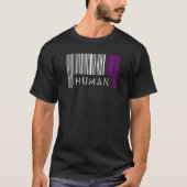 Aseksuele Barcode Pride Human Cute Ace Aesthetic L T-shirt (Voorkant)
