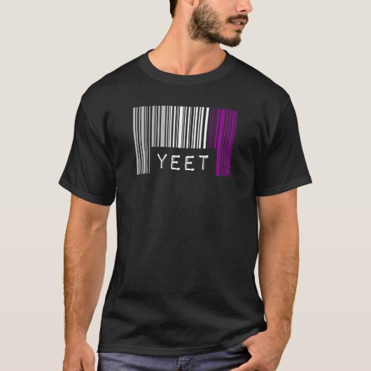 Aseksuele Barcode Pride Yet Meme Cute Ace Aestheti T-shirt (Voorkant)