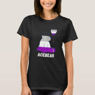Aseksuele Beer Alleen Ace Ballon Aseksualiteit Ase T-shirt
