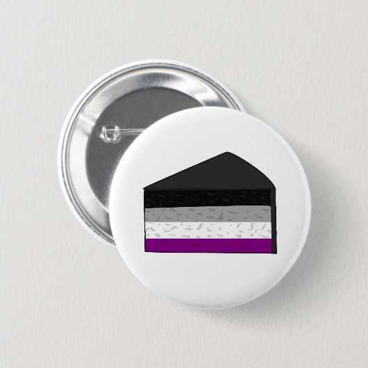 Aseksuele Cake Ronde Button 5,7 Cm (Voorkant /achterkant)