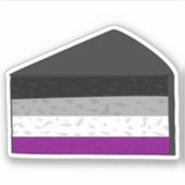 Aseksuele Cake Sticker (Voorkant)