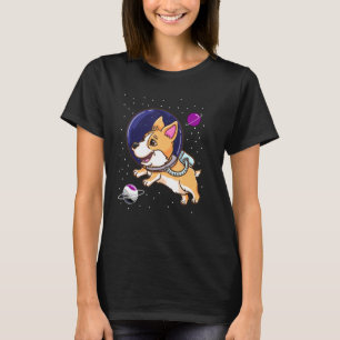 Aseksuele Corgi in Space Ace Pride T-shirt