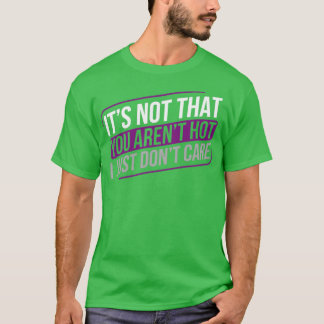Aseksuele Dont Care Ace Asexuality LGBTIA T-shirt