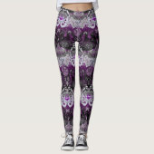 Aseksuele drakenschade - Ace Pride-vlagkleuren Leggings (Voorkant)