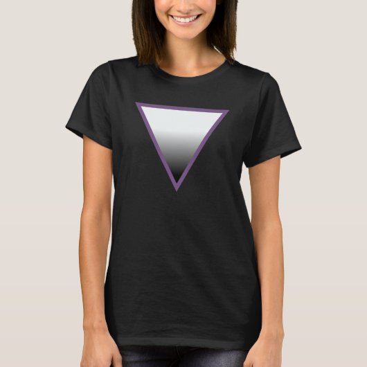 Aseksuele Driehoek Pride T-Shirt (Voorkant)