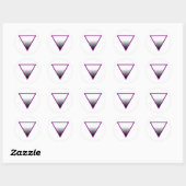 ASEKSUELE DRIEHOEK SYMBOOL RONDE STICKER (Vel)