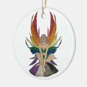 Aseksuele fee keramisch ornament (Links)