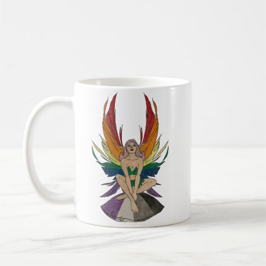 Aseksuele fee koffiemok (Links)