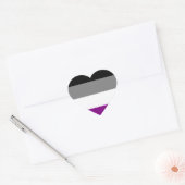 Aseksuele flaghart stickers (Envelop)