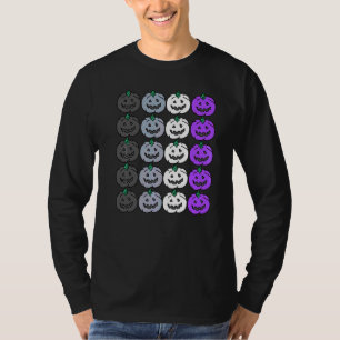 Aseksuele Halloween Pompoen Lgbtq Voor Gay Hallo T-shirt