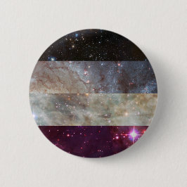Aseksuele nebulapspeld ronde button 5,7 cm