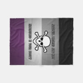 Aseksuele piraten zijn NIET geïnteresseerd in je m Fleece Deken (Voorkant (Horizontaal))
