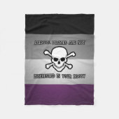 Aseksuele piraten zijn NIET geïnteresseerd in je m Fleece Deken (Voorkant)