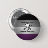 Aseksuele piraten zijn NIET geïnteresseerd in je m Ronde Button 5,7 Cm (Voorkant /achterkant)