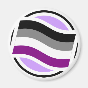 Aseksuele Pop-up Pictogram Magnet