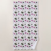 Aseksuele pride Beach Blanket Strandlaken (Voorkant)