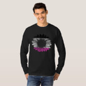 Aseksuele Pride Bloem T-shirt (Voorkant volledig)