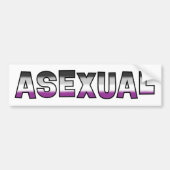 Aseksuele Pride Bumpersticker (Voorkant)