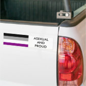 Aseksuele Pride Bumpersticker 1 (Op Truck)