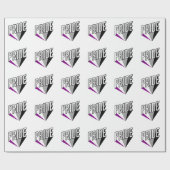 Aseksuele pride Burst Cadeaupapier (Vlak)