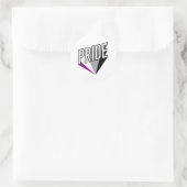 Aseksuele Pride Burst Ronde Sticker (Tas)