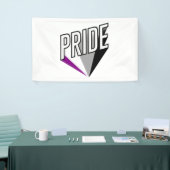 Aseksuele Pride Burst Spandoek (Beurs)