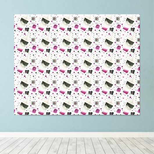 Aseksuele Pride Canvas afdrukken (Insitu (Houten vloer))