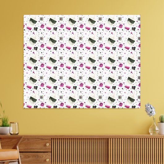 Aseksuele Pride Canvas afdrukken (Insitu (Woonkamer))