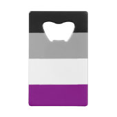 Aseksuele Pride Creditkaart Flessenopener (Achterkant)