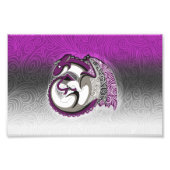Aseksuele pride dragon afdrukken foto afdruk (Voorkant)