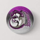 Aseksuele Pride Dragon-Button Ronde Button 5,7 Cm (Voorkant)