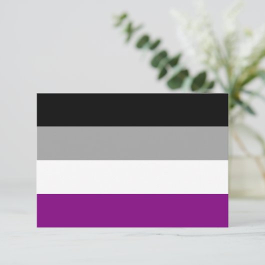 Aseksuele Pride Flag (Staand voorkant)