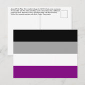 Aseksuele Pride Flag Briefkaart (Voorkant / Achterkant)