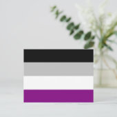 Aseksuele Pride Flag Briefkaart (Staand voorkant)