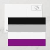 Aseksuele Pride Flag Briefkaart (Voorkant / Achterkant)