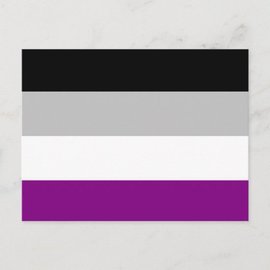 Aseksuele Pride Flag Briefkaart (Voorkant)