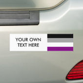 Aseksuele Pride Flag Bumpersticker (Op auto)