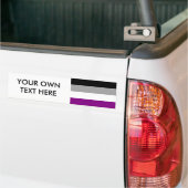Aseksuele Pride Flag Bumpersticker (Op Truck)