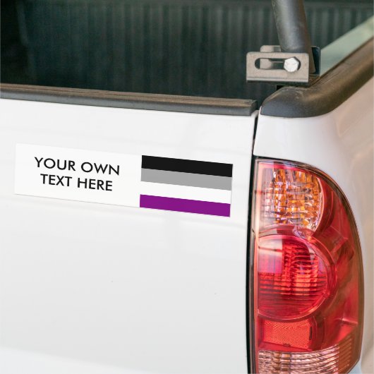 Aseksuele Pride Flag Bumpersticker (Op Truck)