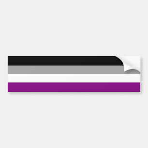 Aseksuele Pride Flag Bumpersticker