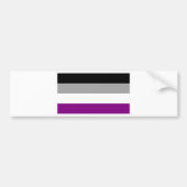 Aseksuele Pride Flag Bumpersticker (Voorkant)