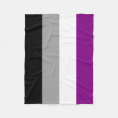 Aseksuele Pride Flag Fleece Deken (Voorkant)
