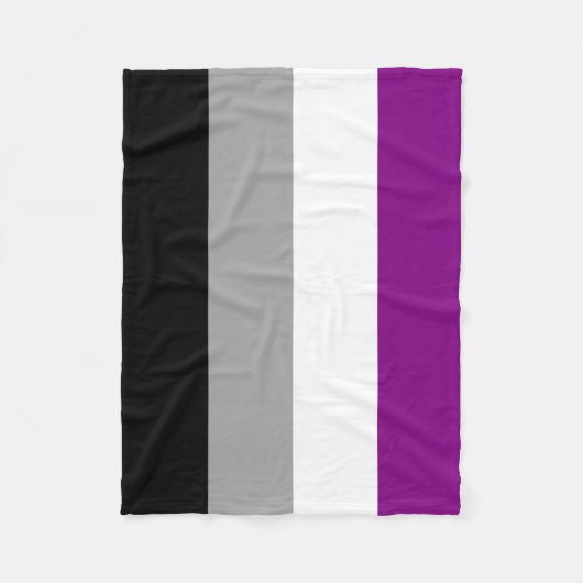 Aseksuele Pride Flag Fleece Deken (Voorkant)