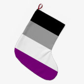 Aseksuele Pride Flag Grote Kerstsok (Voorkant (Hangend))