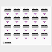 Aseksuele Pride Flag Hart Sticker (Vel)