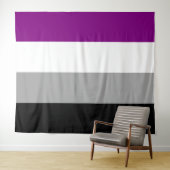 Aseksuele Pride Flag Horizontaal Wandkleed (In Situ (horizontaal))