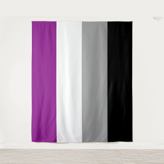 Aseksuele Pride Flag Horizontaal Wandkleed (Voorkant)
