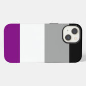 Aseksuele Pride Flag iPhone Hoesje (Achterkant horizontaal)
