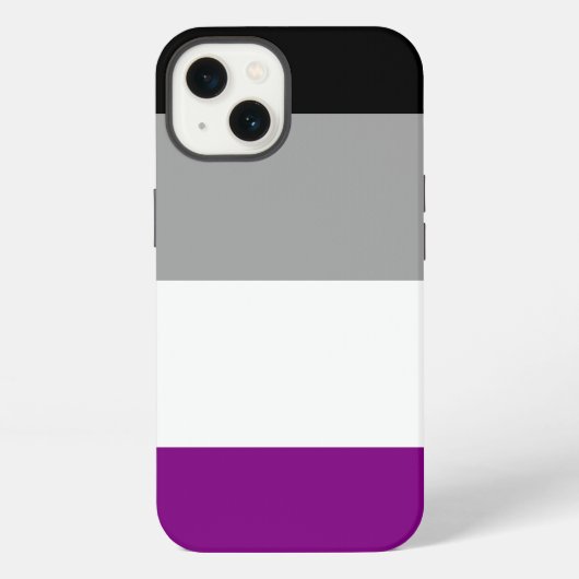 Aseksuele Pride Flag iPhone Hoesje (Achterkant)